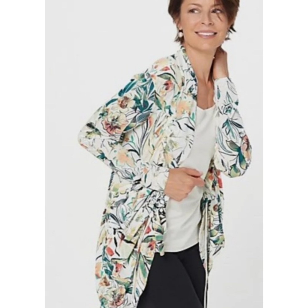 Attitudes by Renee Slub Knit Cocoon Cardigan